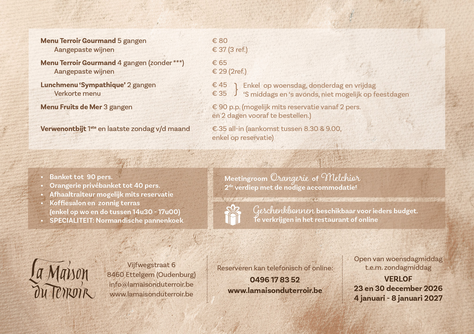 Menus